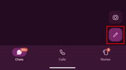 The Pen icon on Mobile